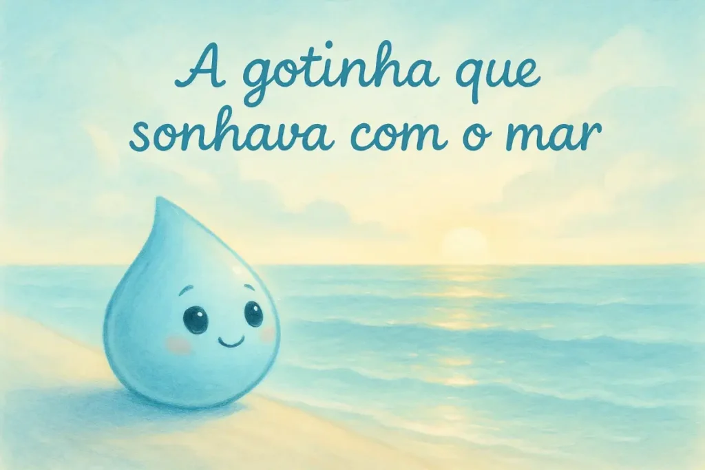 História para bebê dormir: A gotinha que sonhava com o mar