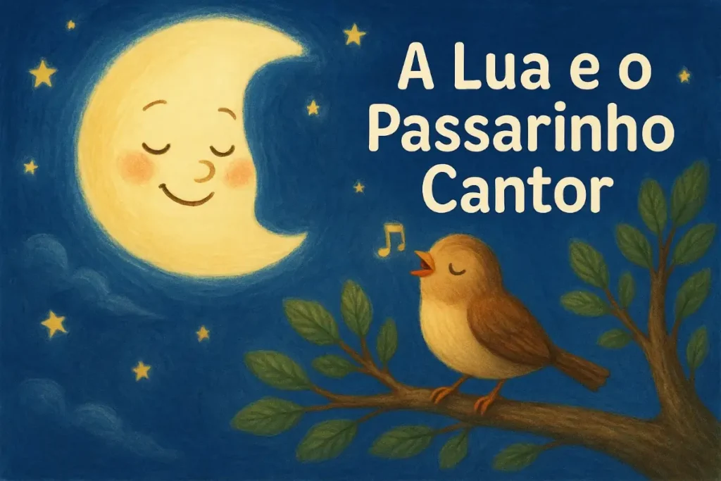 História Infantil para Dormir: A Lua e o Passarinho Cantor
