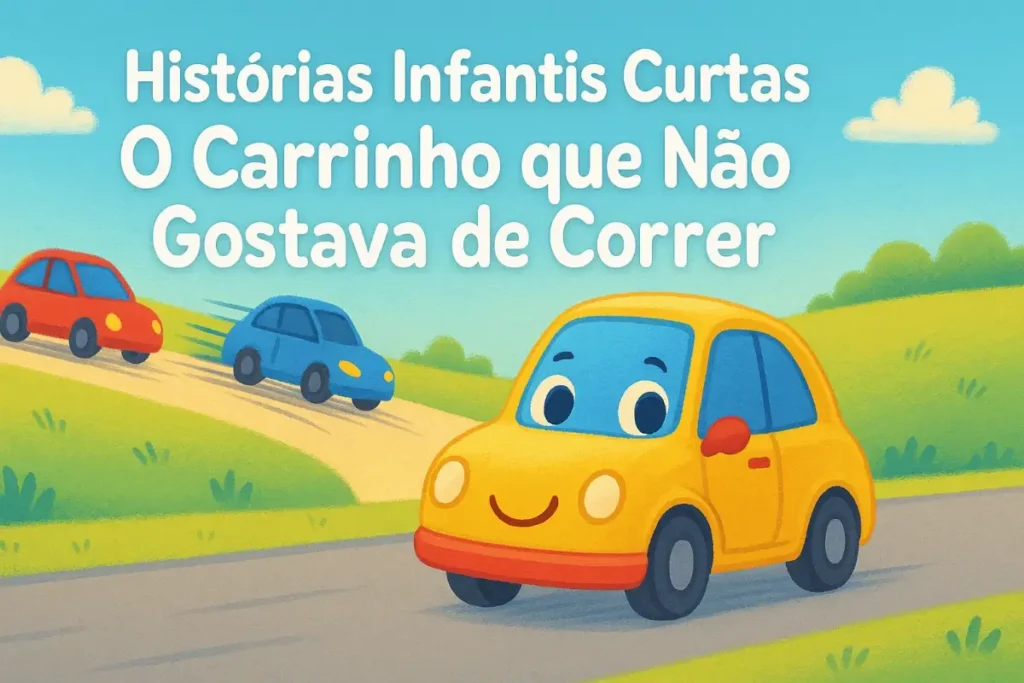 Histórias infantis curtas: O carrinho que não gostava de correr