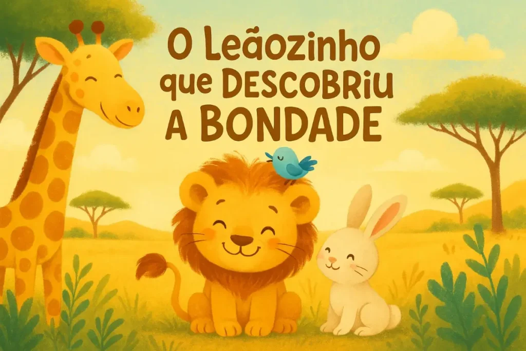 História Infantil sobre Animais: O Leãozinho que Descobriu a Bondade