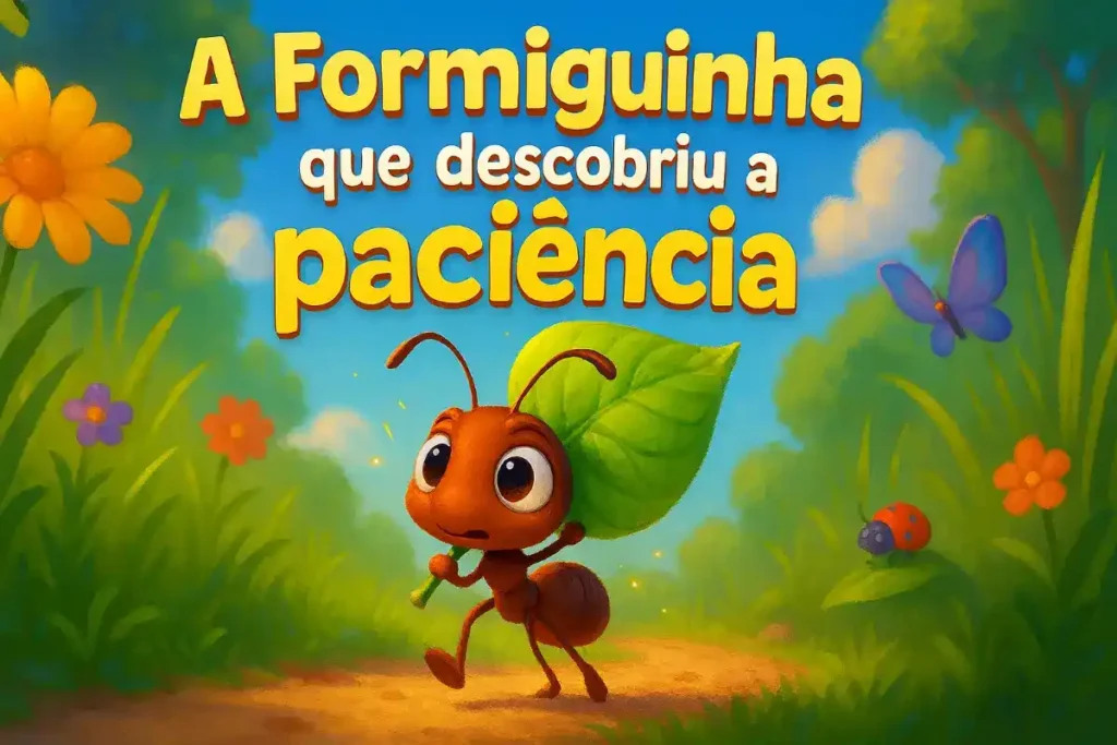 História infantil educativa: A Formiguinha que descobriu a paciência