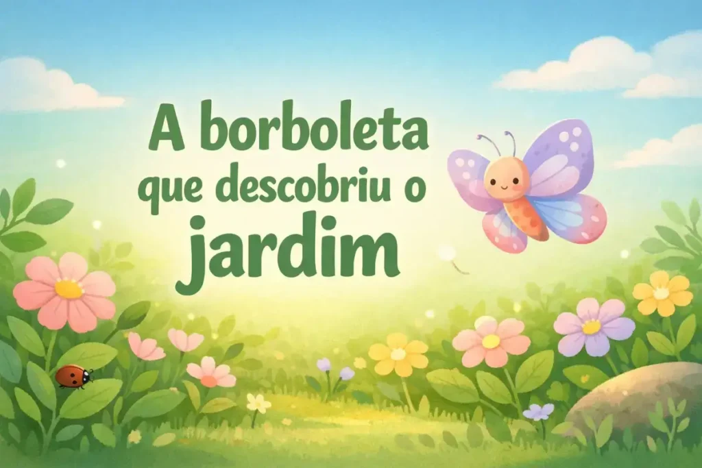 História infantil para dormir: A borboleta que descobriu o jardim