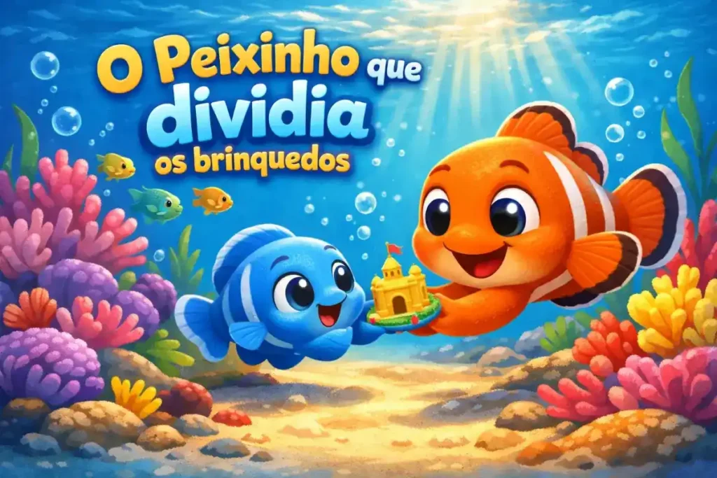 História infantil educativa: O Peixinho que dividia os brinquedos