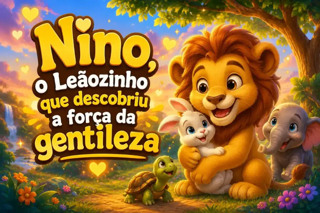 Histórias de animais: Nino, o leãozinho que descobriu a força da gentileza