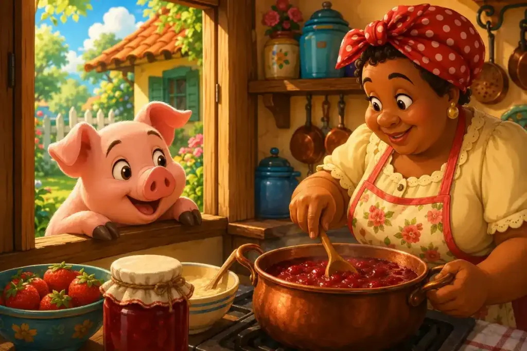O porquinho comelão que vigiava a janela da cozinha | Histórias infantis para dormir
