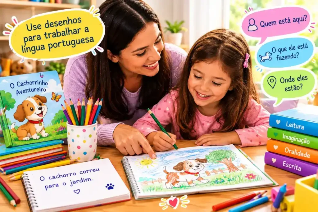 Use desenhos para trabalhar a língua portuguesa
