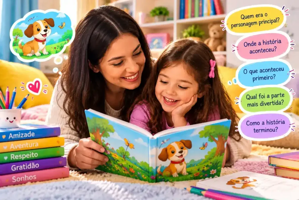 Use histórias infantis para estimular o português