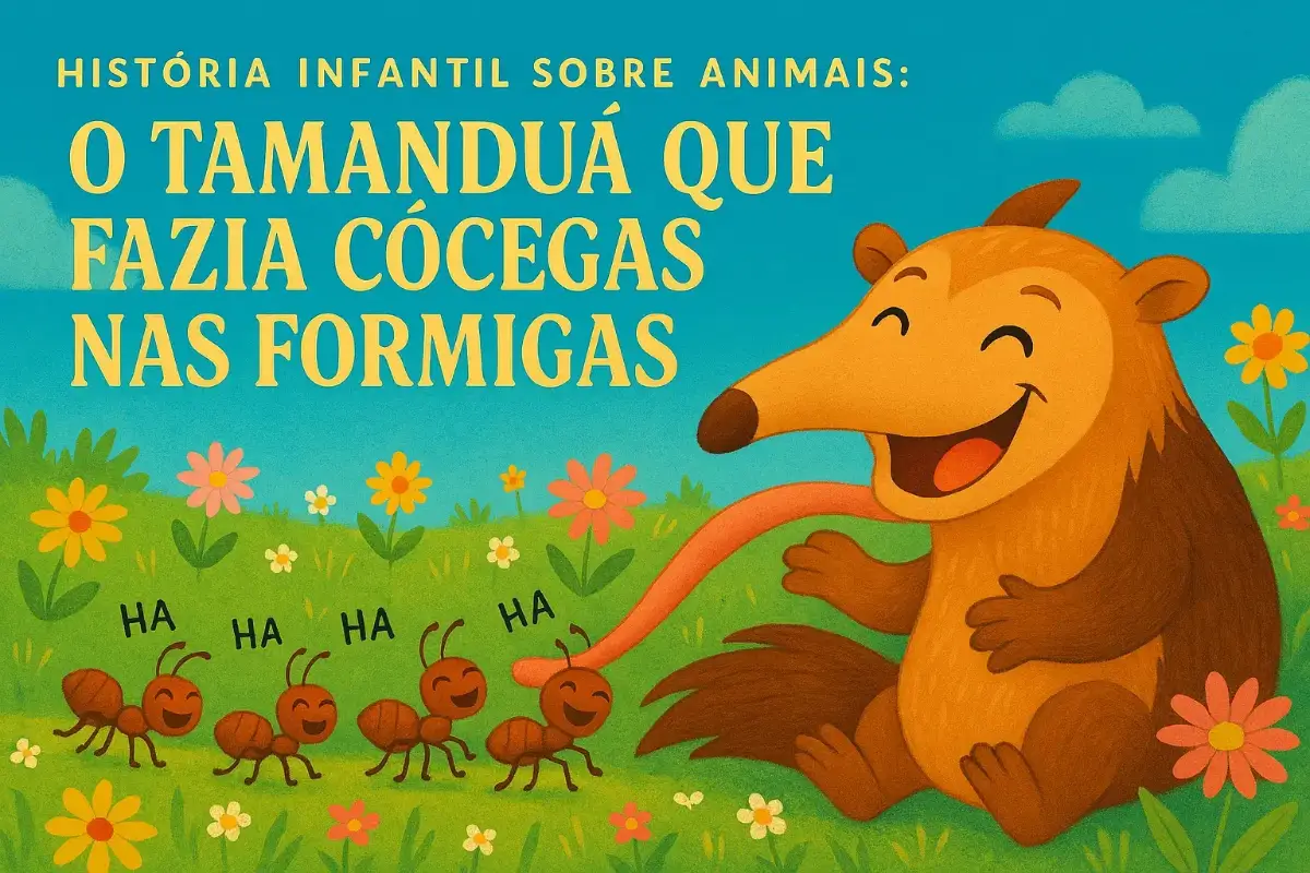 História-infantil-sobre-animais-O-tamanduá-que-fazia-cócegas-nas-formigas