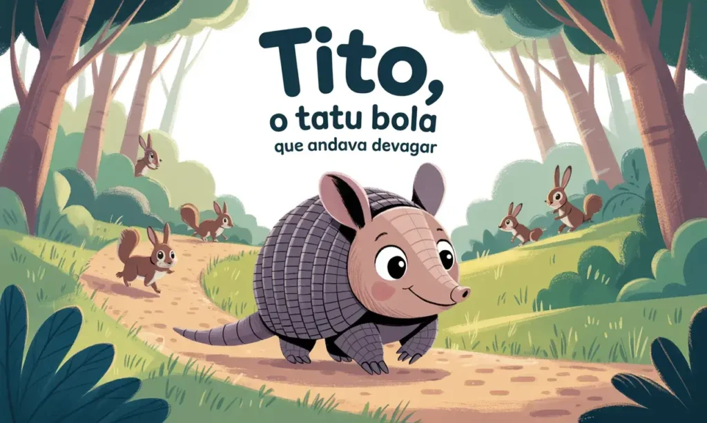 História-infantil-sobre-animais-Tito-o-Tatu-Bola-que-Andava-Devagar