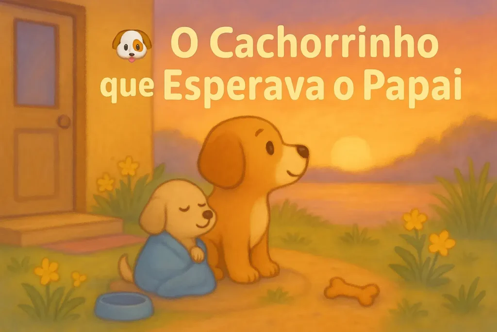 história-infantil-para-dormir-O-Cachorrinho-que-Esperava-o-Papai