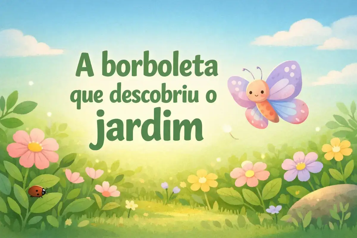 História infantil para dormir: A borboleta que descobriu o jardim