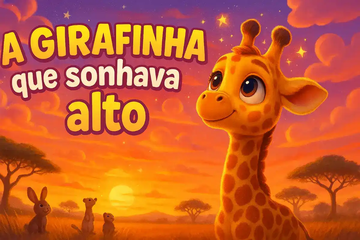 História infantil sobre animais: A Girafinha que sonhava alto