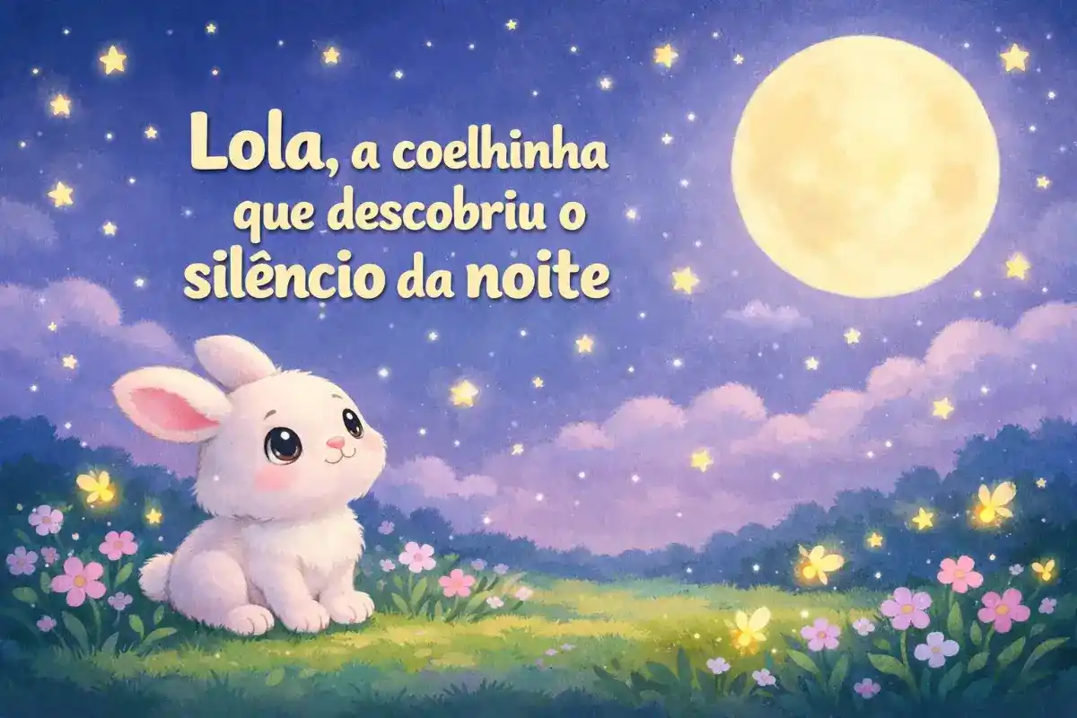 História para bebê dormir curtas: Lola, a coelhinha que descobriu o silêncio da noite