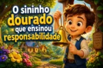 Histórias educativas infantis: O sininho dourado que ensinou responsabilidade